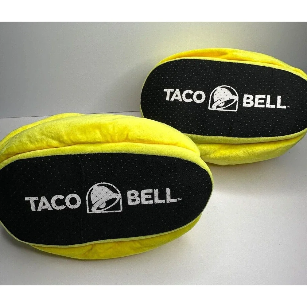 Taco Bell slippers Rare Plush Novelty Measure 11